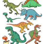Free Dinosaur Cut Outs PDF Dinosaur Arts Crafts Tim