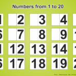 Free Download Printable Page With Numbers 1 20 Free