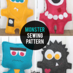 Free Easy Sewing Pattern For Felt Monster Dolls