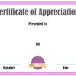 Free Editable Certificate Of Appreciation Customize