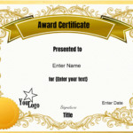 Free Editable Certificate Template Customize Online
