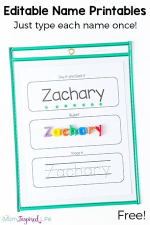 Free Editable Name Tracing Printable Worksheets For Name 