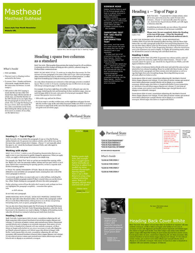 Free Email Newsletter Templates To Create E Newsletters 