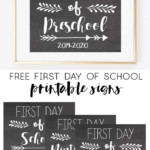 Free First Day Of School Printable Signs 2021 2021