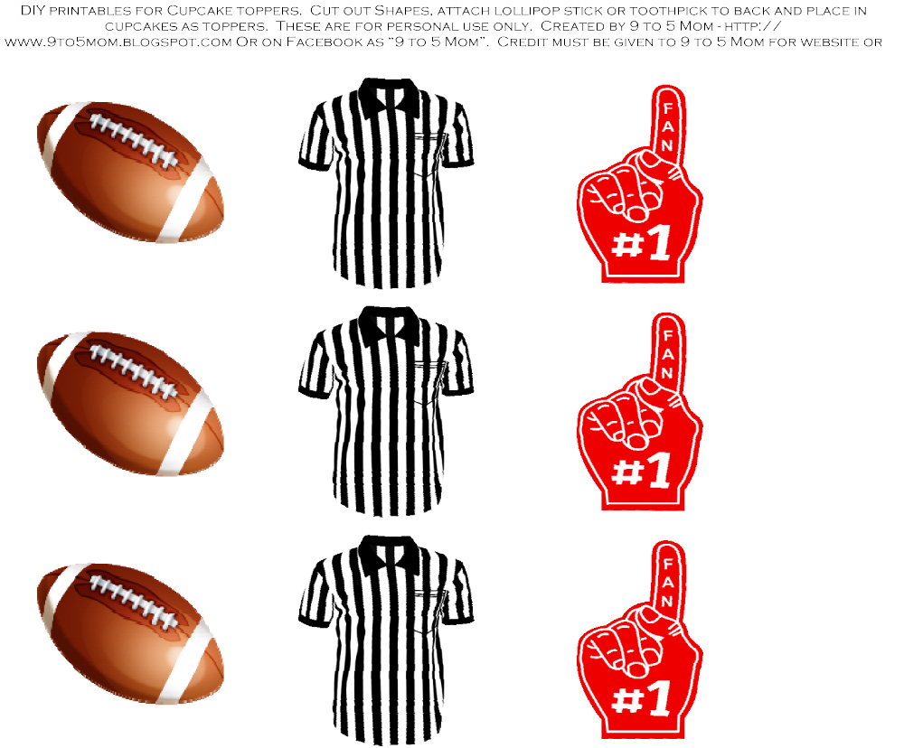 FREE Football Tailgater Printables From 9 To 5 Mom Catch 
