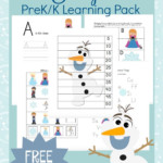 FREE Frozen PreK Learning Printables