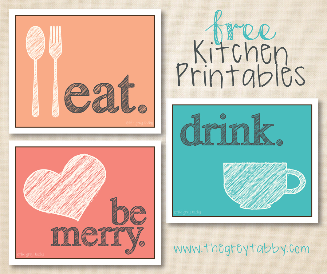 Free Kitchen Printables Eat Drink And Be Merry The 