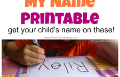FREE Name Tracing Worksheet Printable Font Choices