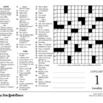 Free New York Times Sunday Crossword Printable Printable