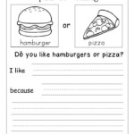 Free Opinion Writing Printable Tacos Vs Hot Dogs First