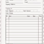 Free Order Form Planner Printable The Stitch Maker