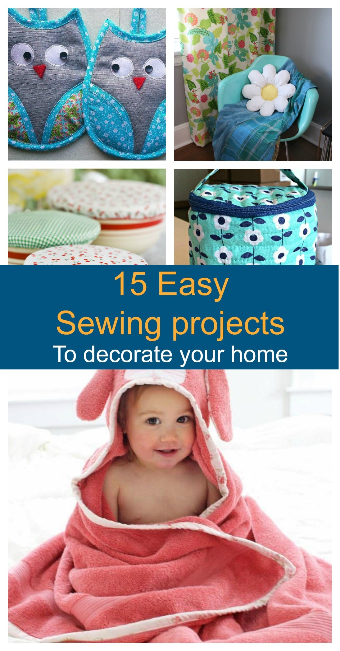 FREE PATTERN ALERT 15 Easy Sewing Projects For Home On 