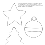 Free Patterns With Images Christmas Ornament Template