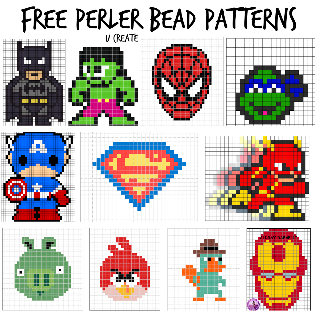 Free Perler Bead Patterns For Kids U Create