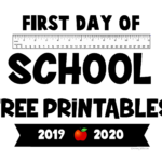 FREE PRINTABLE 2021 2021 First Day Of School Signs