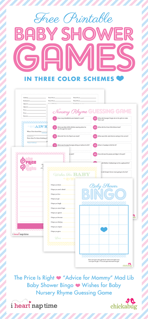 FREE Printable Baby Shower Games With I Heart Nap Time