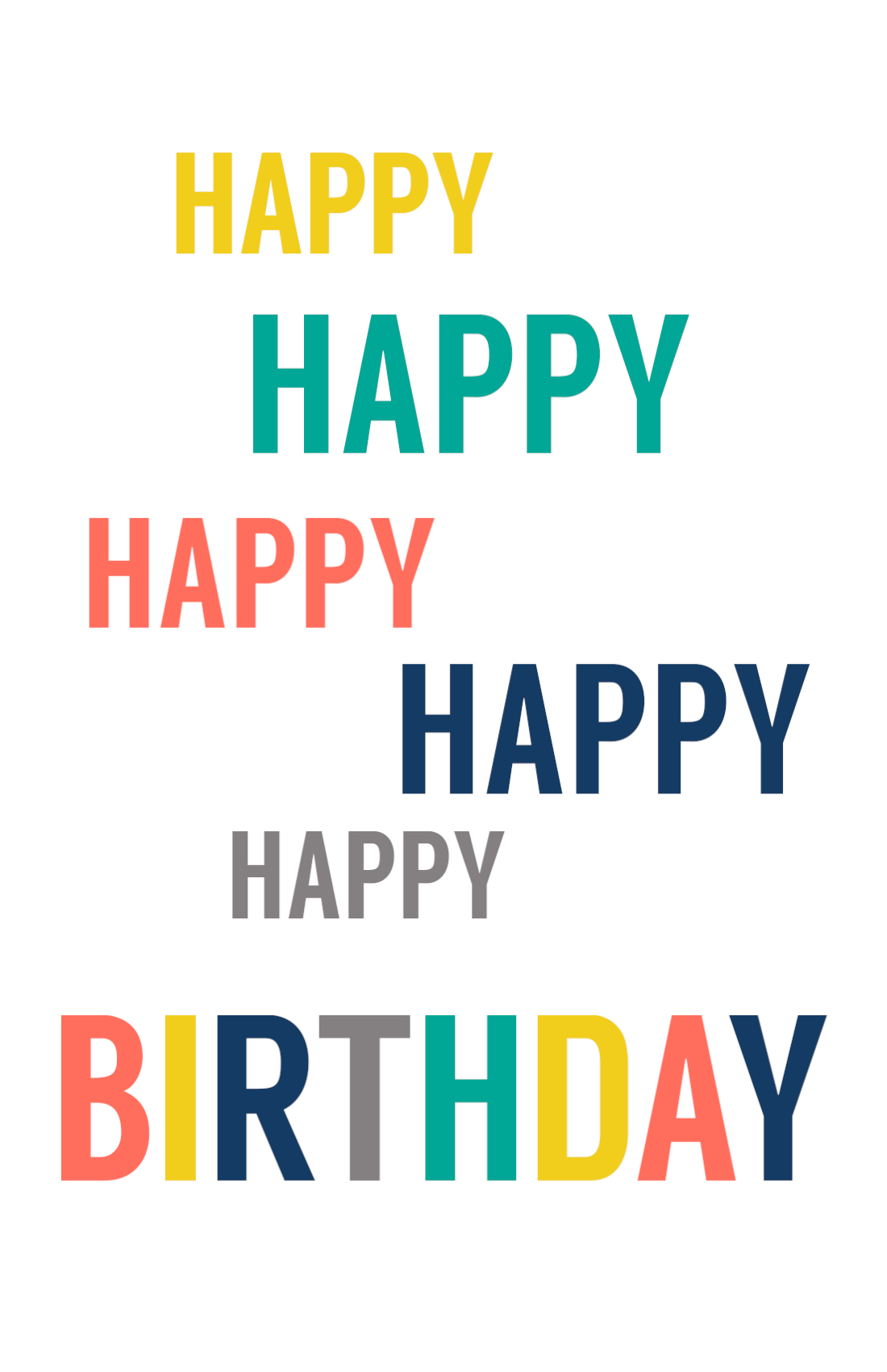 Free Printable Birthday Cards Paper Trail Design