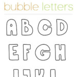 FREE Printable Bubble Letters Free Printable Alphabet