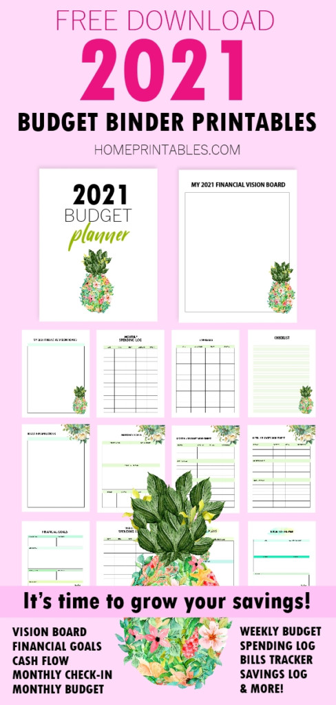 FREE Printable Budget Planner 2021 GROW Your Savings FREE Printable Budget Planner 2021 GROW Your Savings