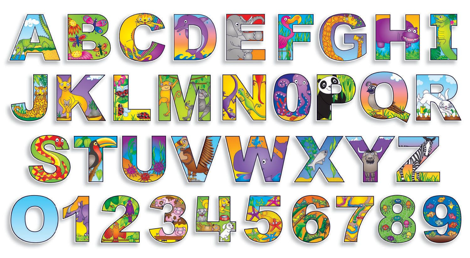 Free Printable Bulletin Board Letters Illustrated