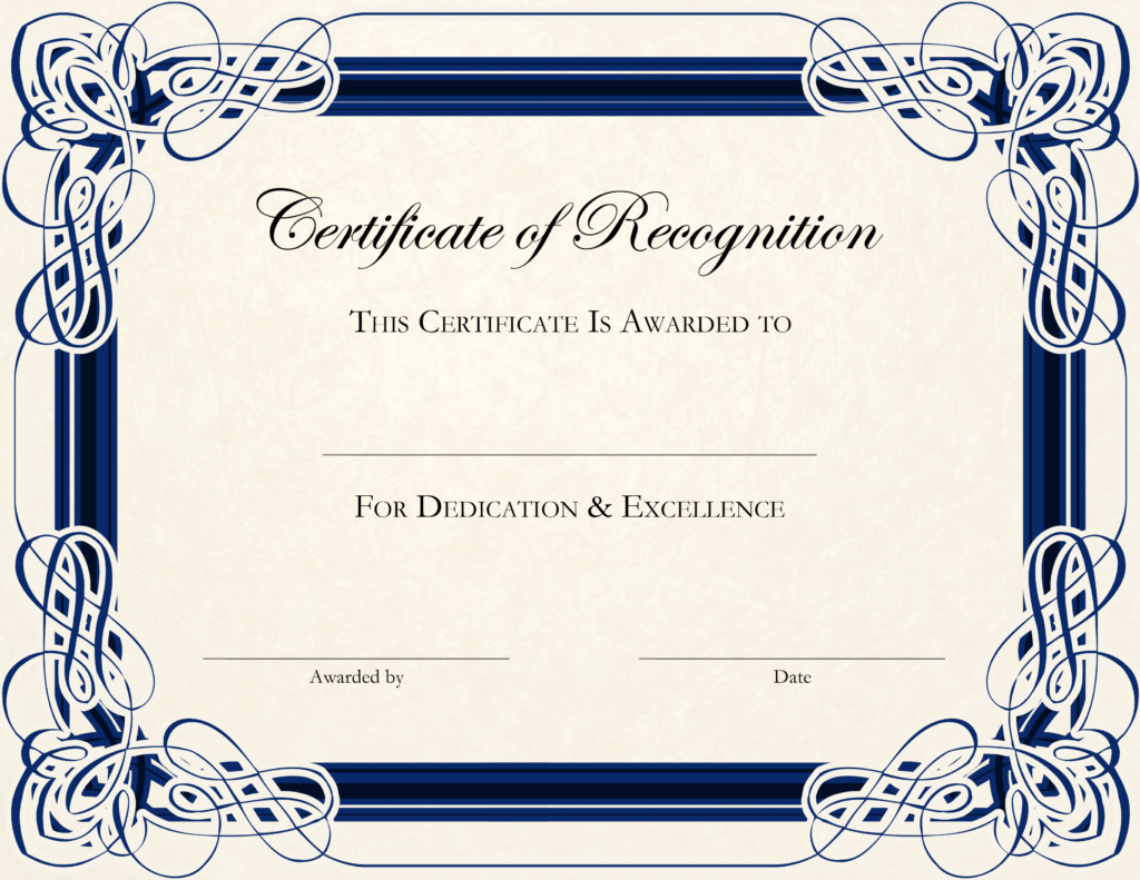 Free Printable Certificate Templates Design