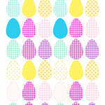 Free Printable Cheerfully Colored Easter Eggs
