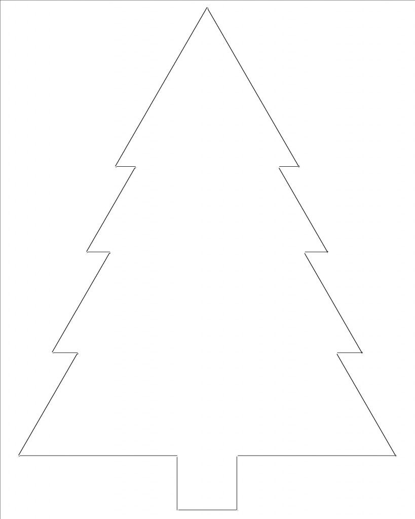 Free Printable Christmas Tree Templates Christmas Tree 