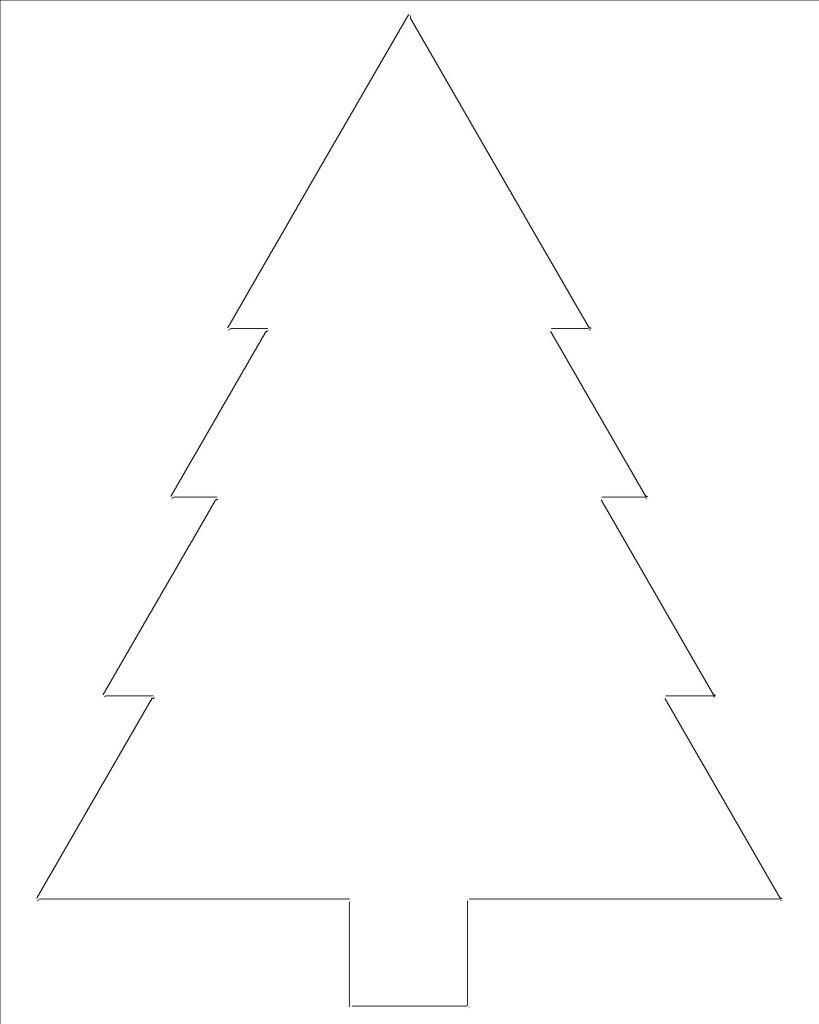 Free Printable Christmas Tree Templates Christmas Tree 