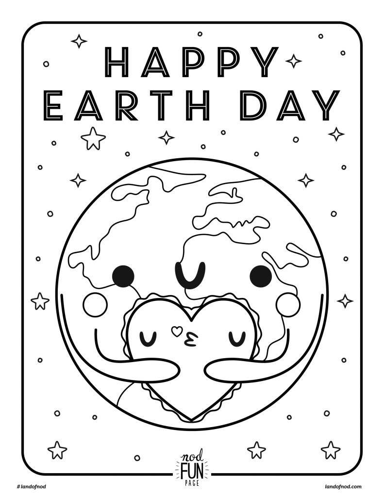 Free Printable Coloring Page Earth Day Crate Kids Blog