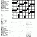 Free Printable Crossword Puzzles Easy For Adults Free