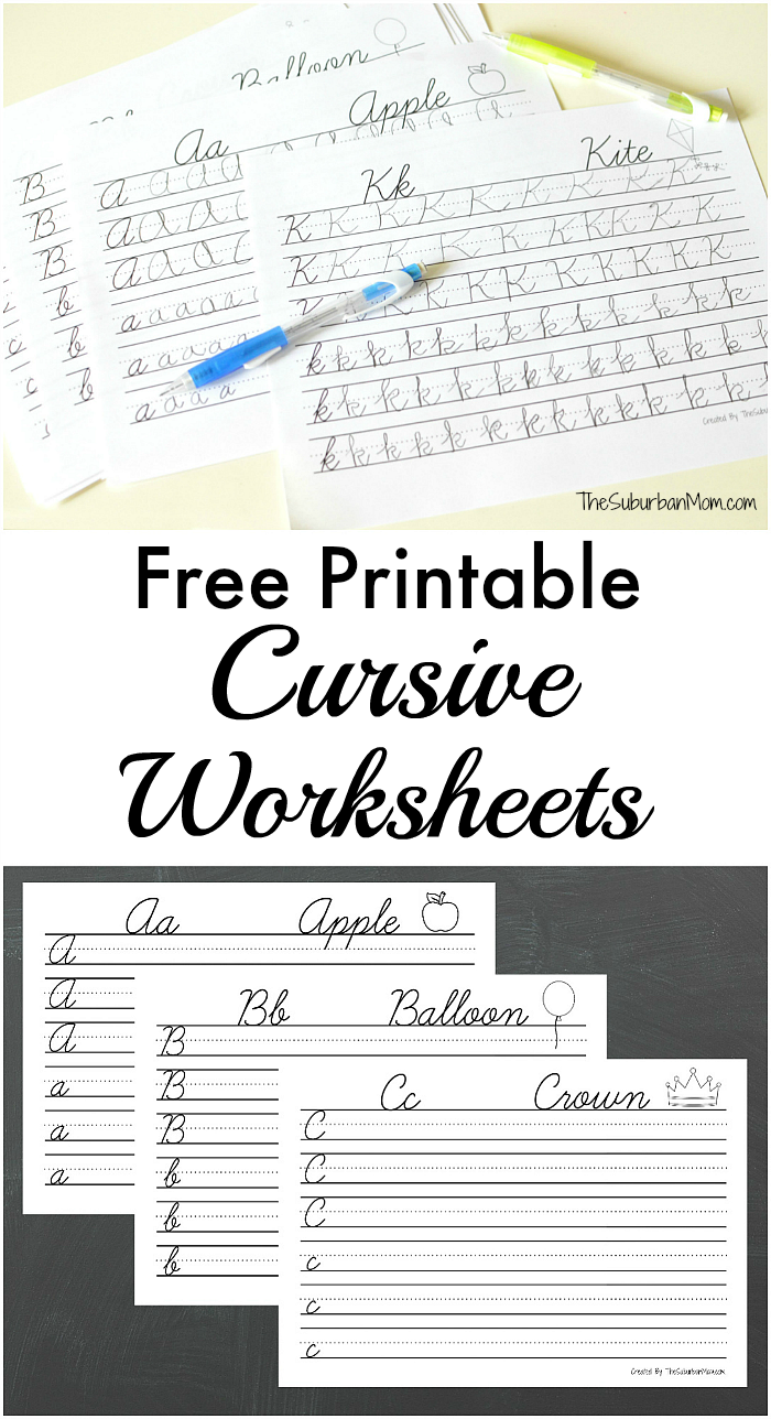 Free Printable Cursive Worksheets Writing Prompts