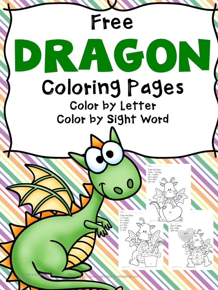 Free Printable Dragon Coloring Pages For Preschool 1st