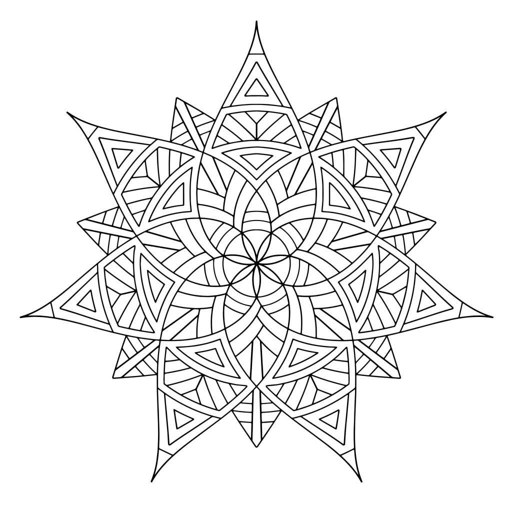 Free Printable Geometric Coloring Pages For Adults 