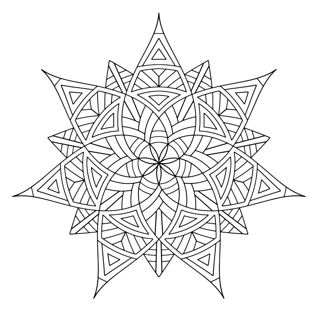 Free Printable Geometric Coloring Pages For Adults