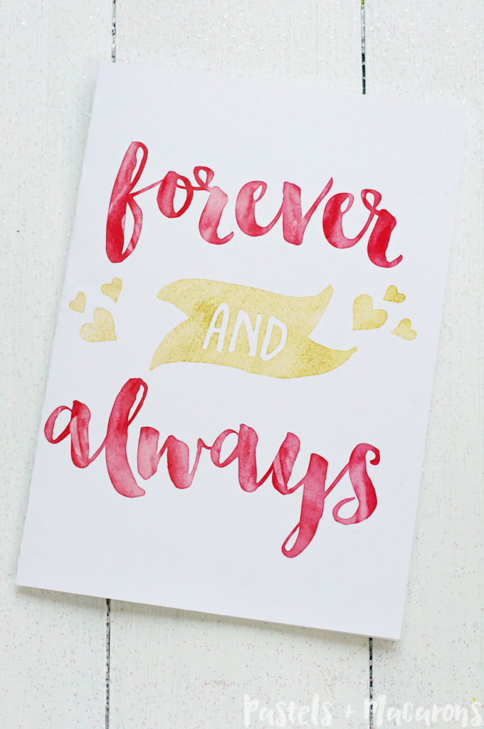 Free Printable Gold Foil Valentine Cards