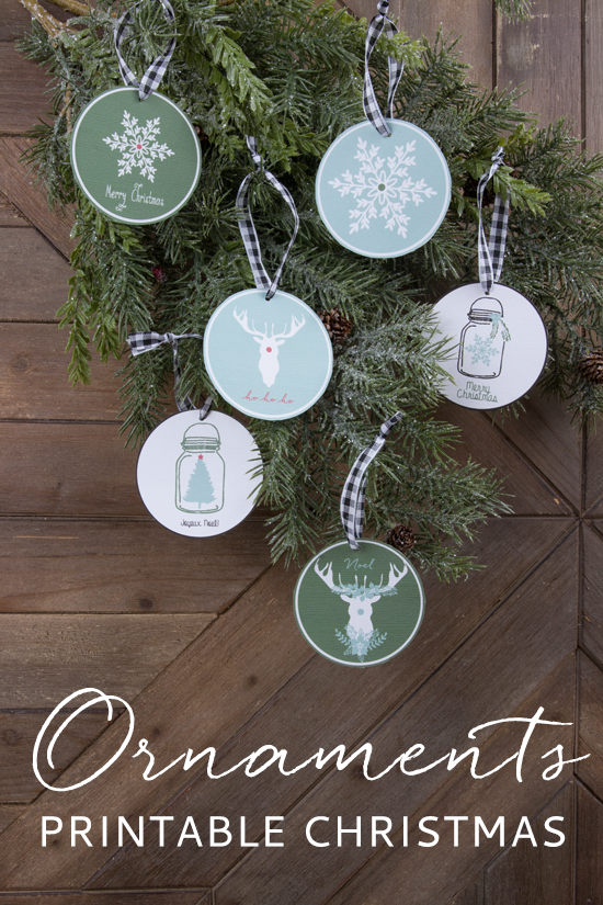 Free Printable Holiday Gift Tags Christmas Ornaments 