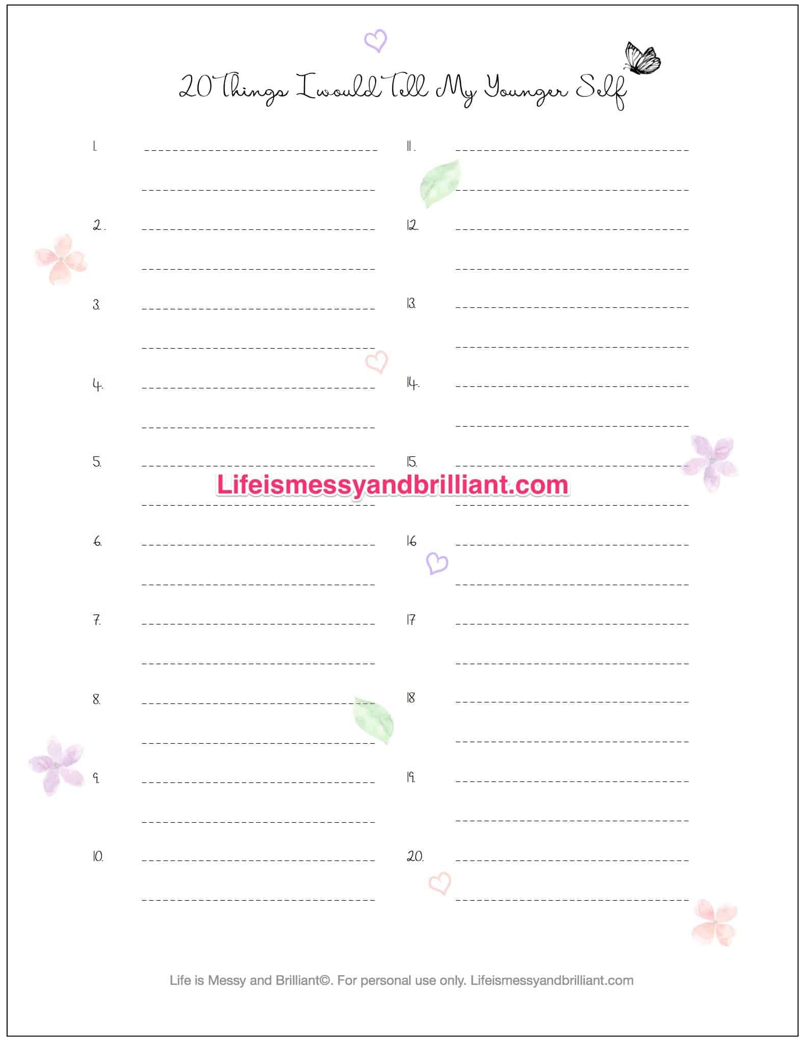 Free Printable Journal Templates Room Surf