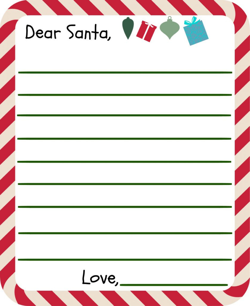 Free Printable Letter To Santa Templates And How To Get A