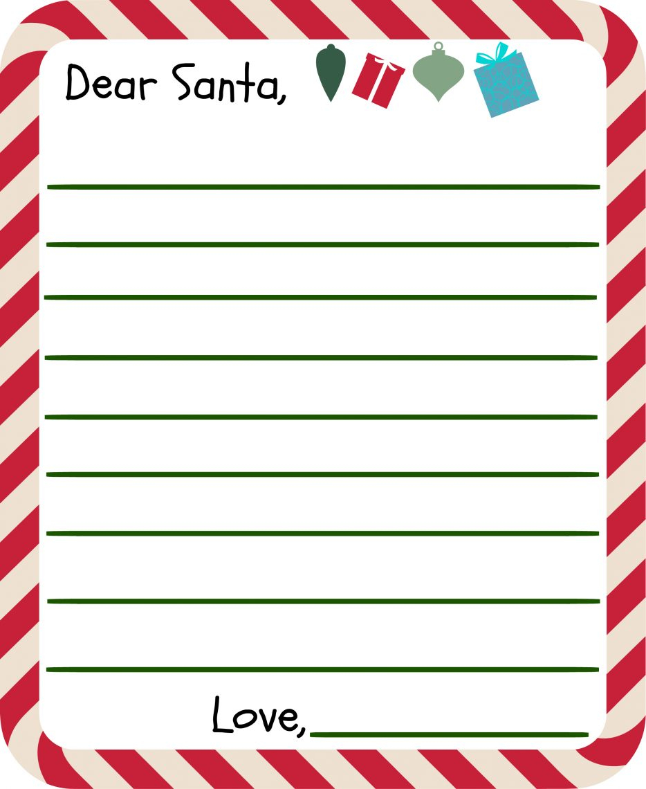 Free Printable Letter To Santa Templates And How To Get A 