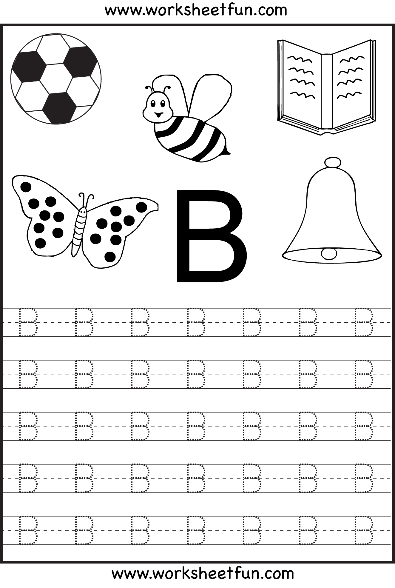 Free Printable Letter Tracing Worksheets For Kindergarten 