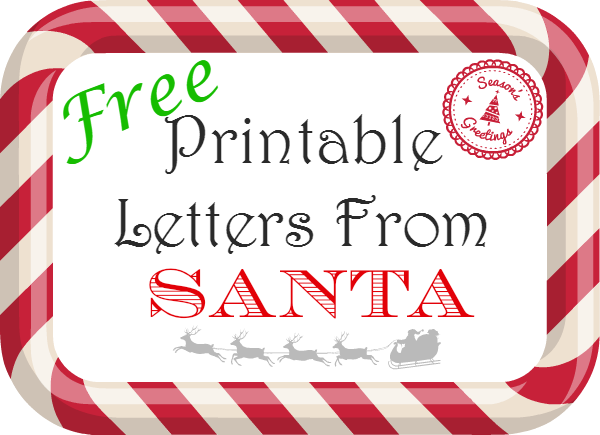 FREE Printable Letters From Santa