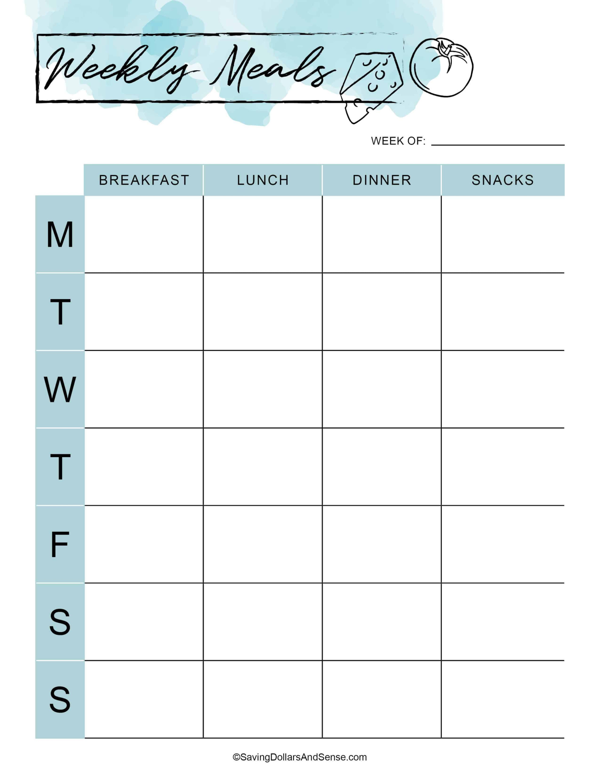 Free Printable Meal Planner My Gift To YOU In 2025 