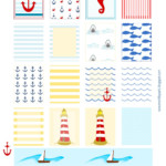 Free Printable Nautical Planner Stickers Ausdruckbare