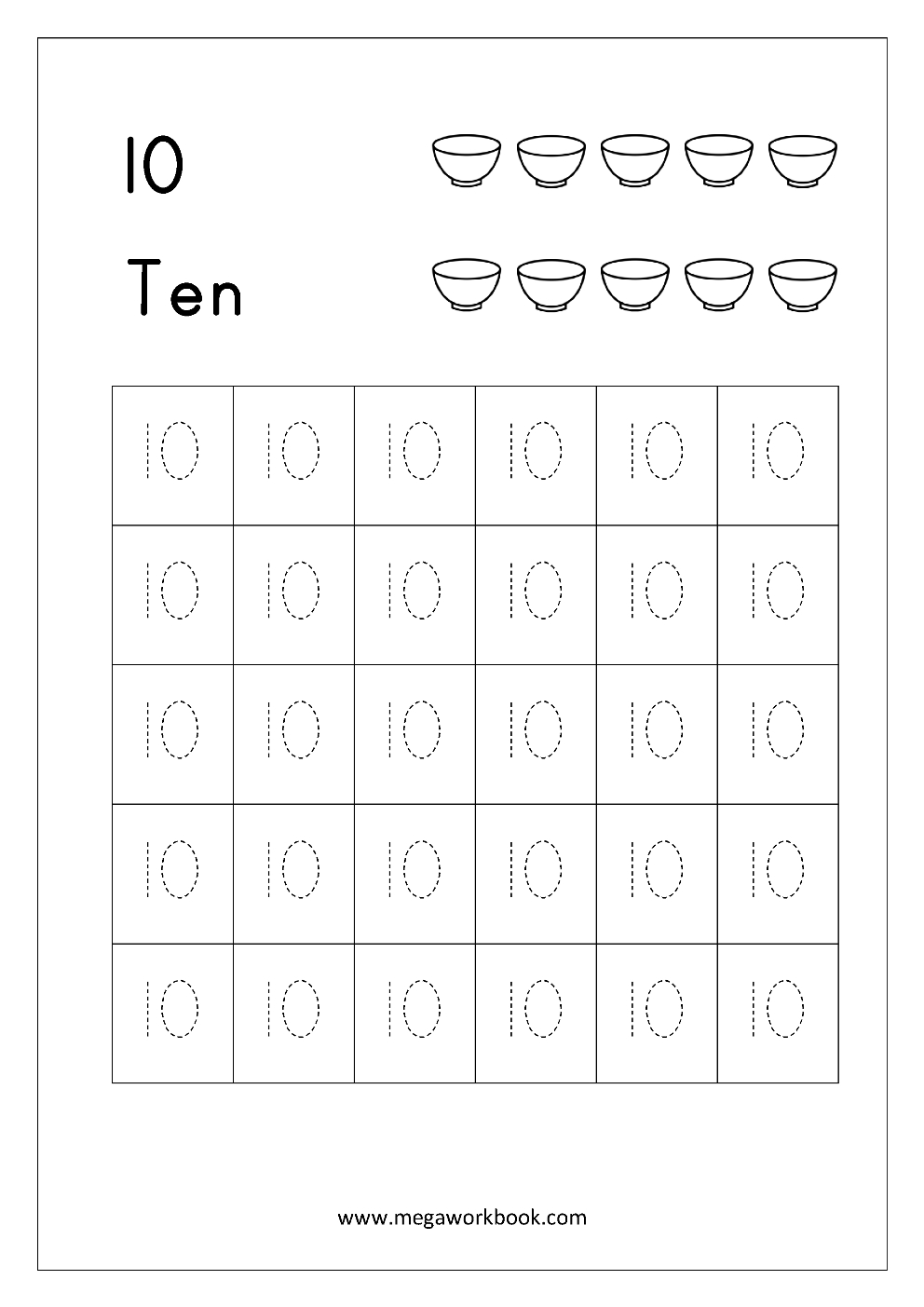 Free Printable Numbers 1 10 Free Printable A To Z