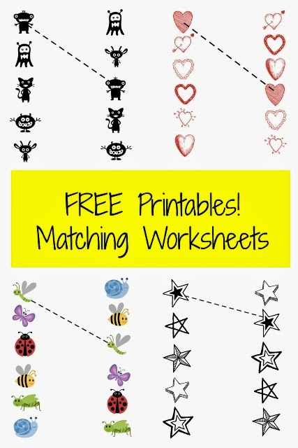 FREE Printable Pre K Matching Worksheets Planet Weidknecht