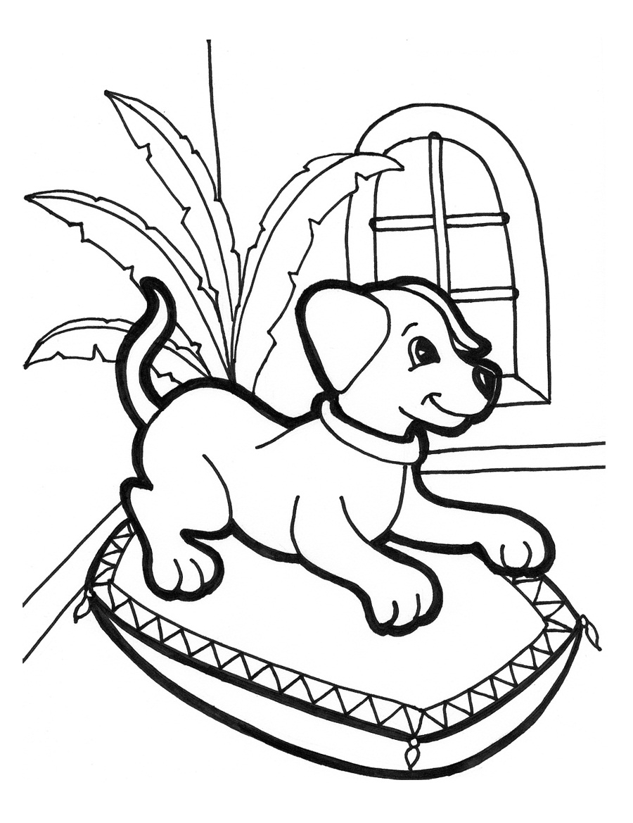 Free Printable Puppies Coloring Pages For Kids