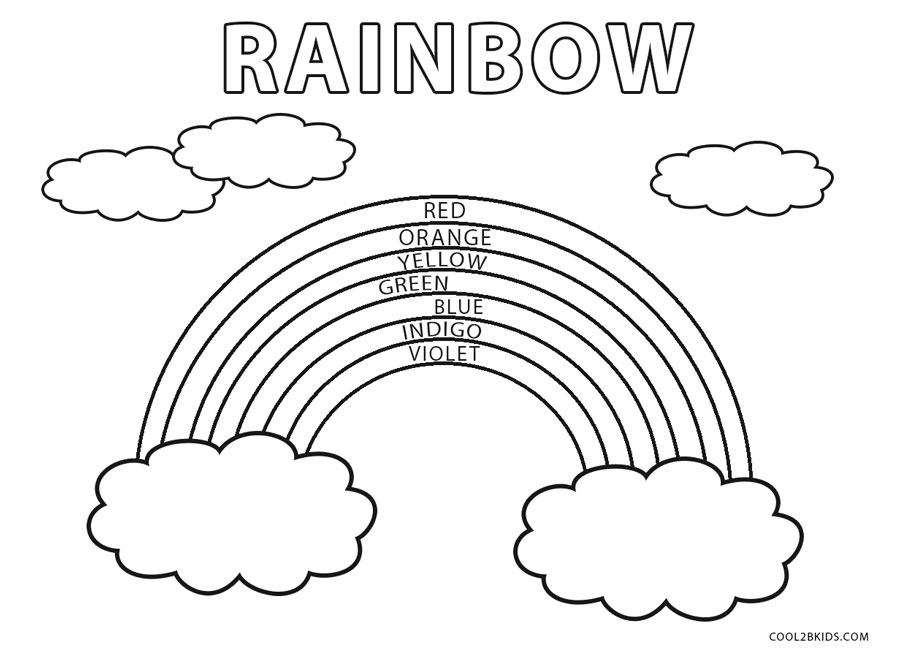 Free Printable Rainbow Coloring Pages For Kids