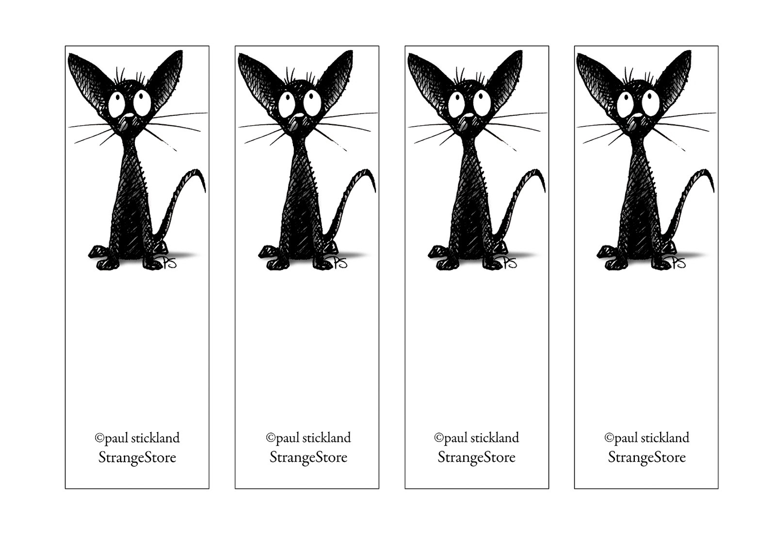 Free Printable Reading Bookmarks Black And White 