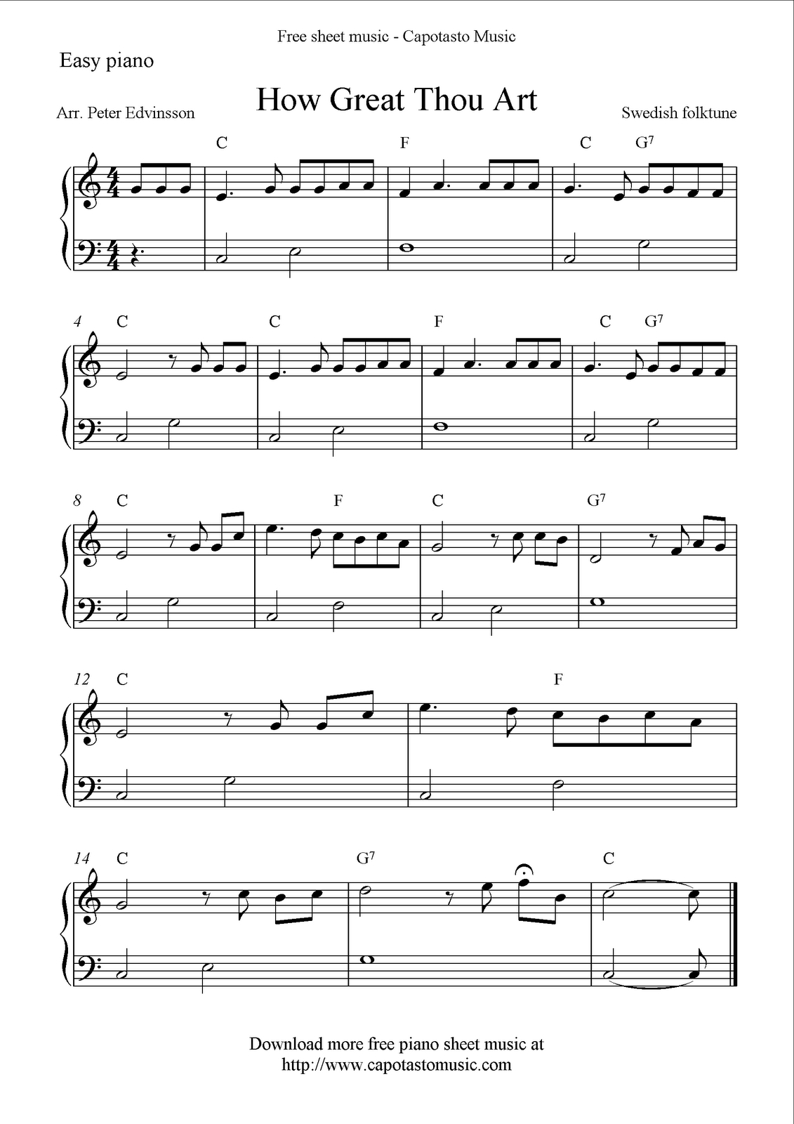Free Printable Sheet Music For Piano Beginners Popular 