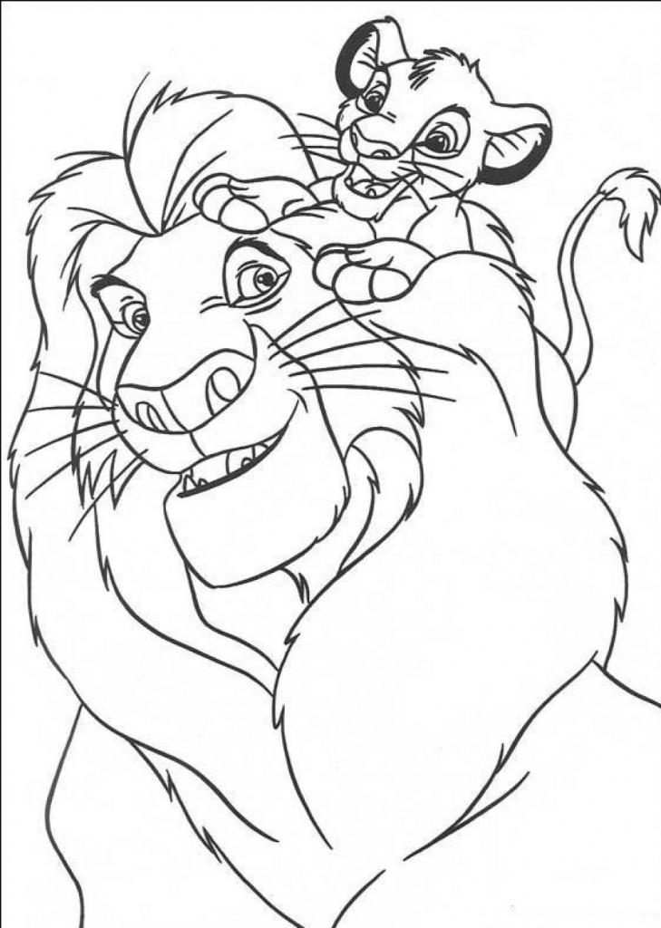 Free Printable Simba Coloring Pages For Kids